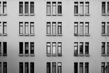 Gray Building with Windows